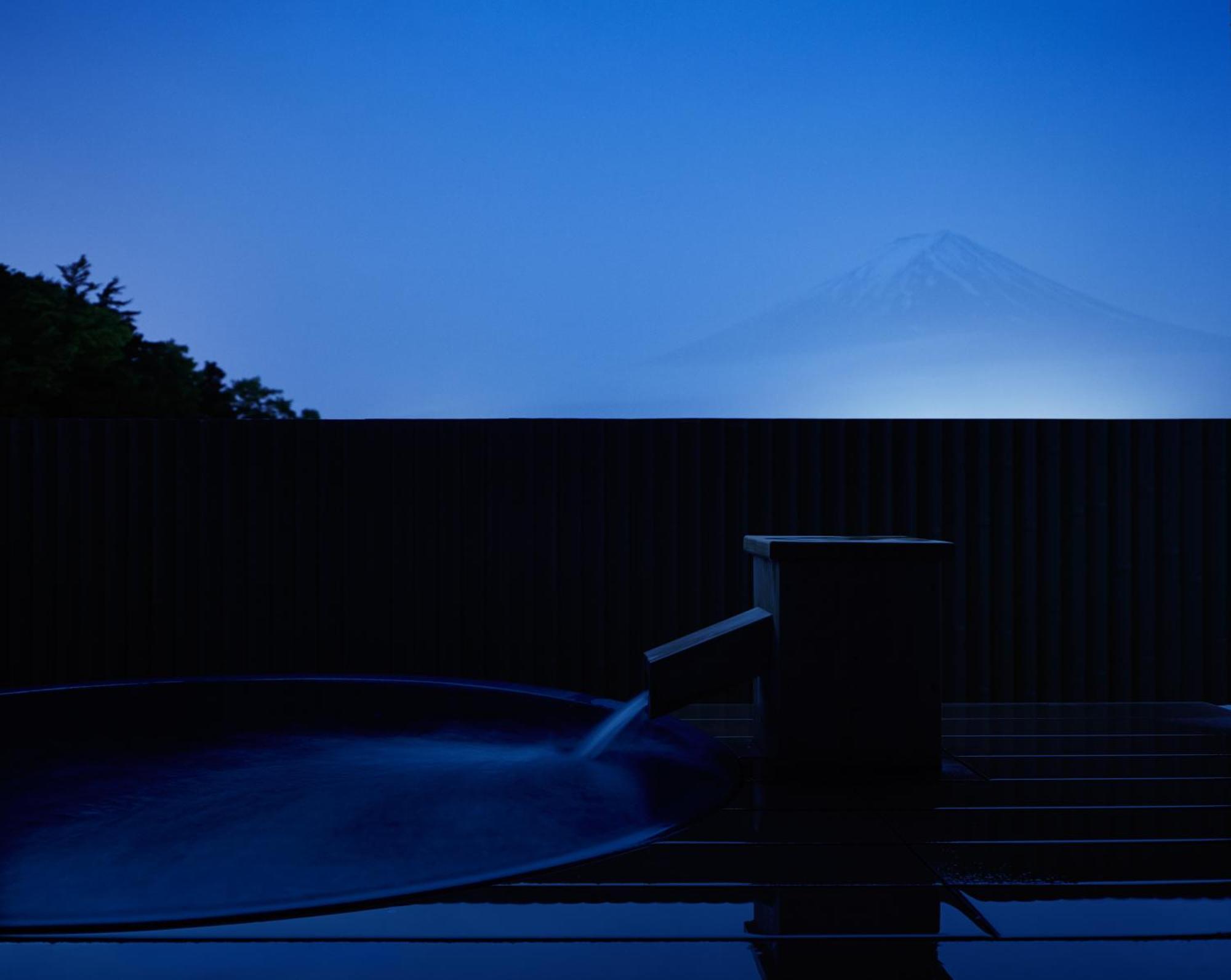 Fujikawaguchiko Onsen Konanso Hotel Værelse billede Mount Fuji from the hotel