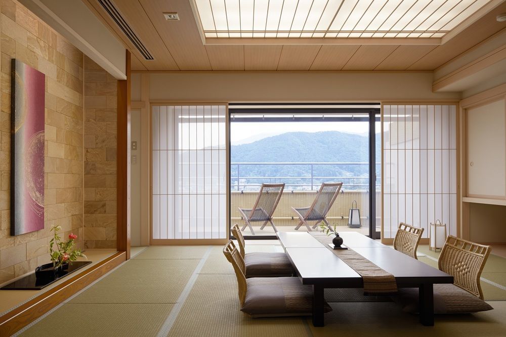 Fujikawaguchiko Onsen Konanso Hotel Eksteriør billede A traditional Japanese room